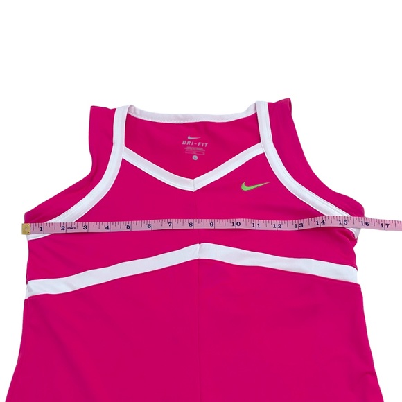 Nike Pink White & Green Dri-Fit Tennis Dress, Size Large - Picture 6 of 11